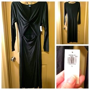 Dark Green Long Sleeve Dress